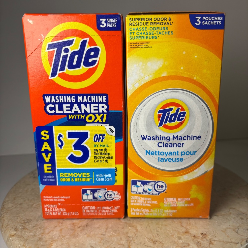 Tide Washing Machine Cleaner 6ct Total Orange Oxi Fresh Clean Scent HE Safe